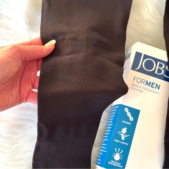 💖 Jobst For Men Thigh High CT Stockings 20-30 mmHG, NWT - Picture 12 of 15